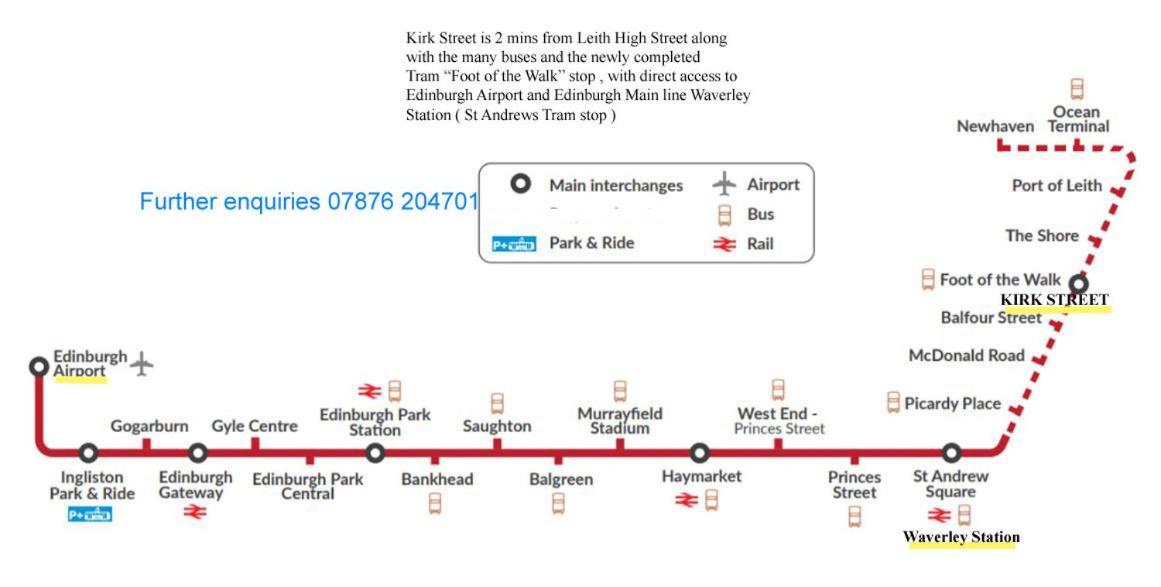 Refurbished Quiet 3 Bedroom Flat By High Street, Trams And Buses - 30 Mins Walk To Centre Edinburg Exteriör bild